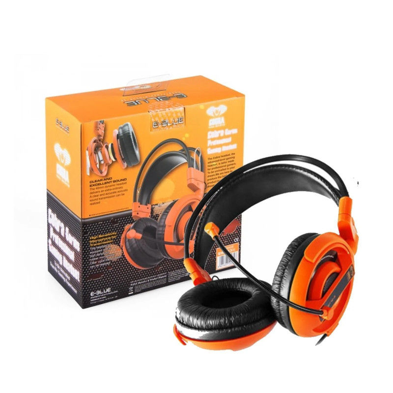 E-Blue HS-13 Cobra Orange Gaming Headset - Wired - سماعة
